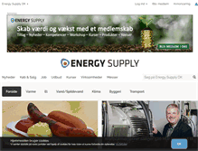 Tablet Screenshot of energy-supply.dk
